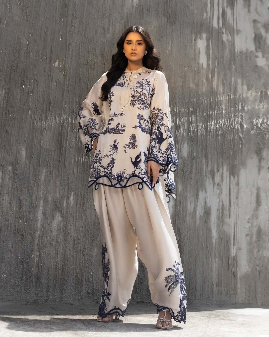 ethnic Pakistani Embroidery Dupatta Two Pieces O266